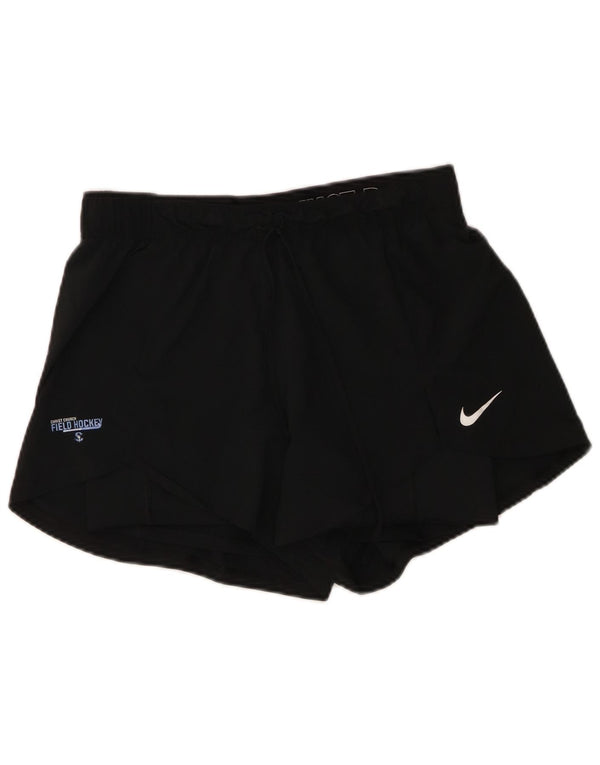 Pantaloni scurti sport Nike pentru femei UK 14 Poliester mediu negru