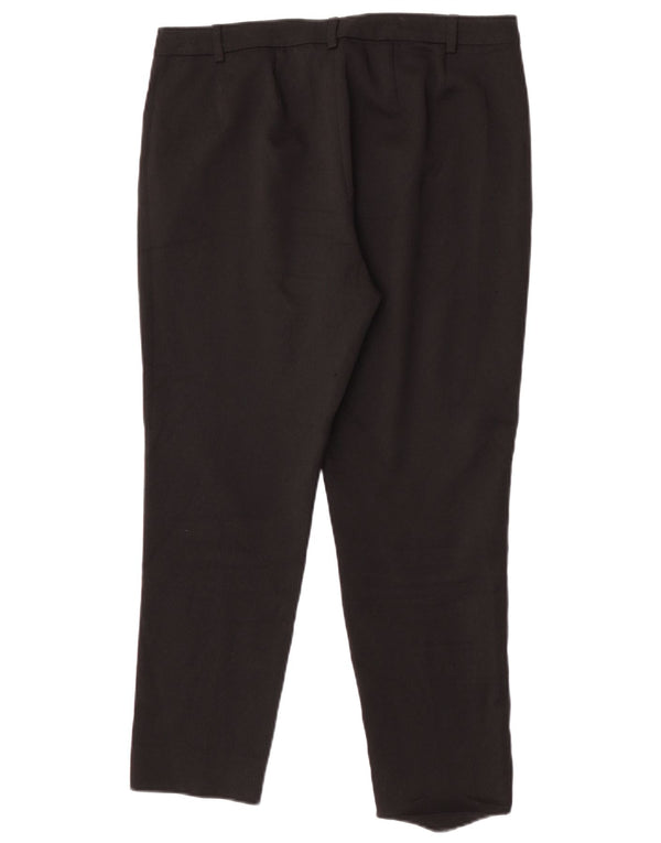 Pantaloni de costum subțiri pentru femei Marks & Spencer UK 12 Medium L32 L25 Negru