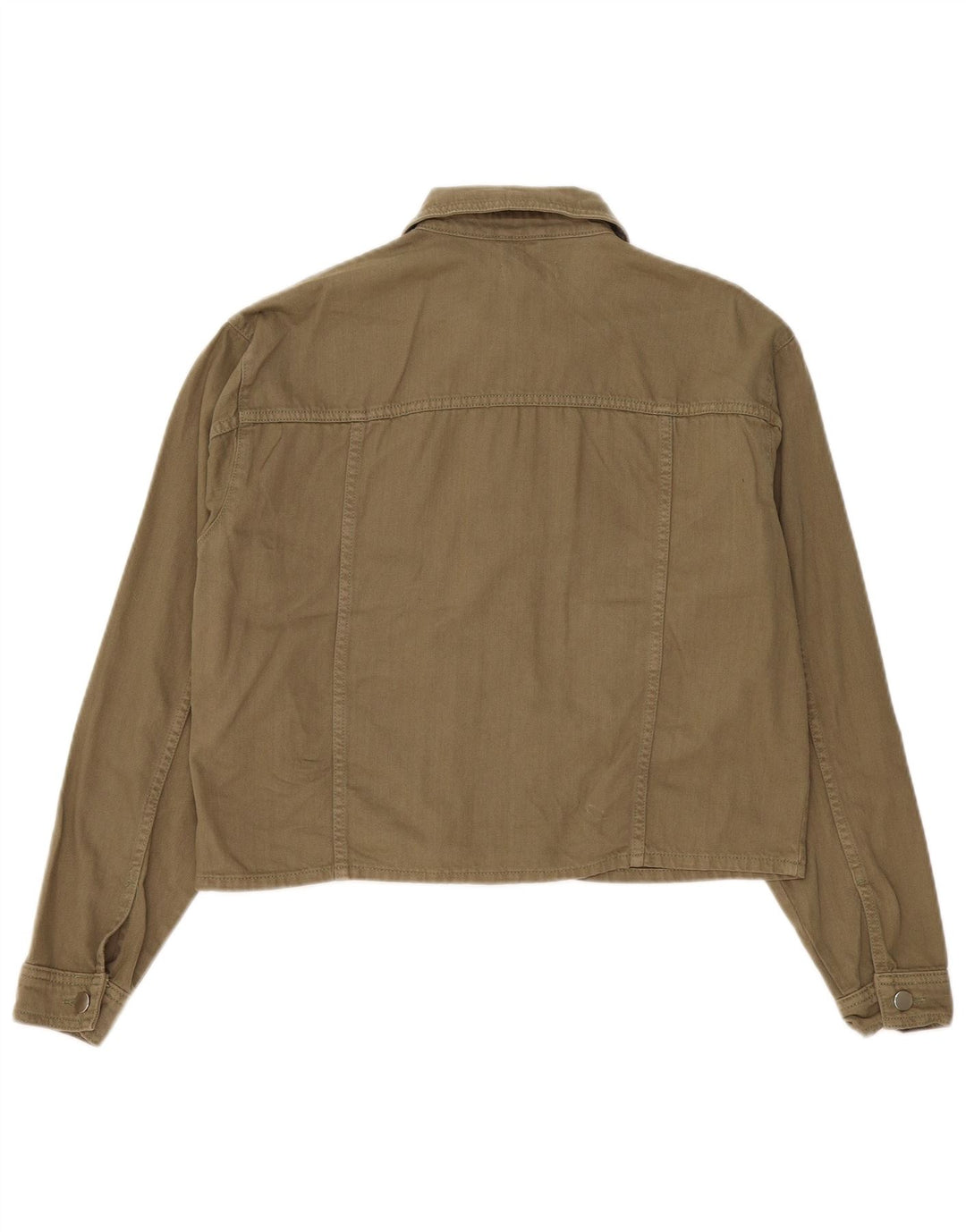 Jachetă bomber supradimensionată pentru femei Topshop UK 14, bumbac kaki mediu