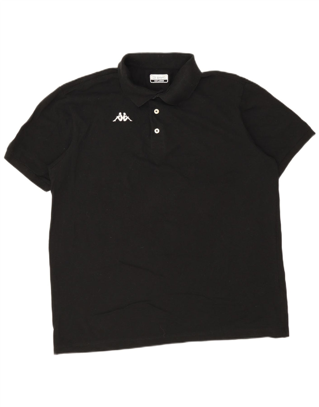 Cămașă polo pentru bărbați Kappa 3XL bumbac negru
