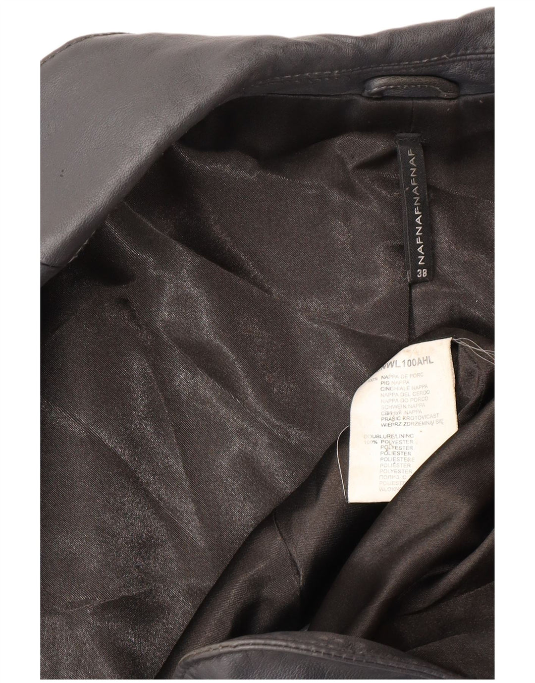 Jachetă Naf Naf pentru femei, cu 3 nasturi, EU 38, albastru bleumarin mediu