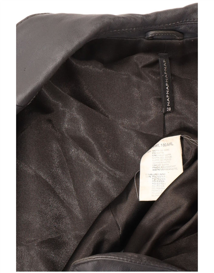 Jachetă Naf Naf pentru femei, cu 3 nasturi, EU 38, albastru bleumarin mediu