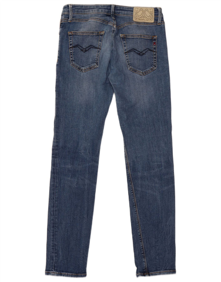 Replay blugi slim pentru femei W29 L30 bumbac albastru