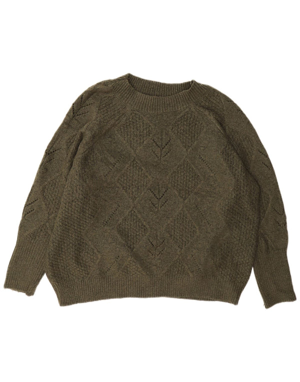 Marks & Spencer Pulover supradimensionat pentru femei cu gâtul turnat UK 18 XL Verde