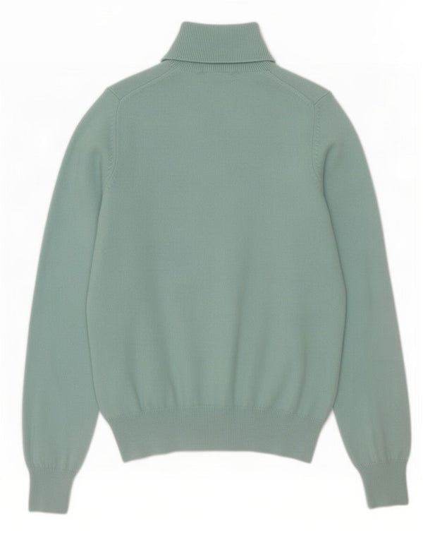 Marks & Spencer Womens Roll Neck Jumper Sweater UK 10 Small Turquoise