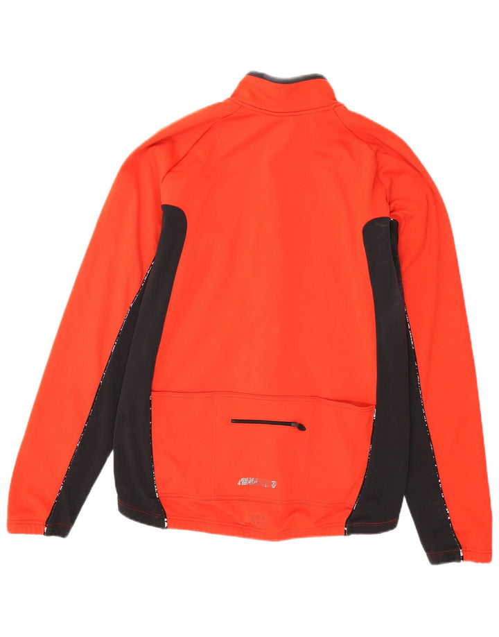 Jachetă de trening pentru bărbați Adidas, roșu mediu, poliester color bloc