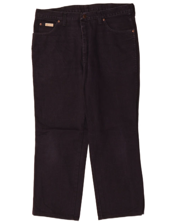 Blugi drepte pentru bărbați Wrangler Ohio W36 L28 bumbac bleumarin