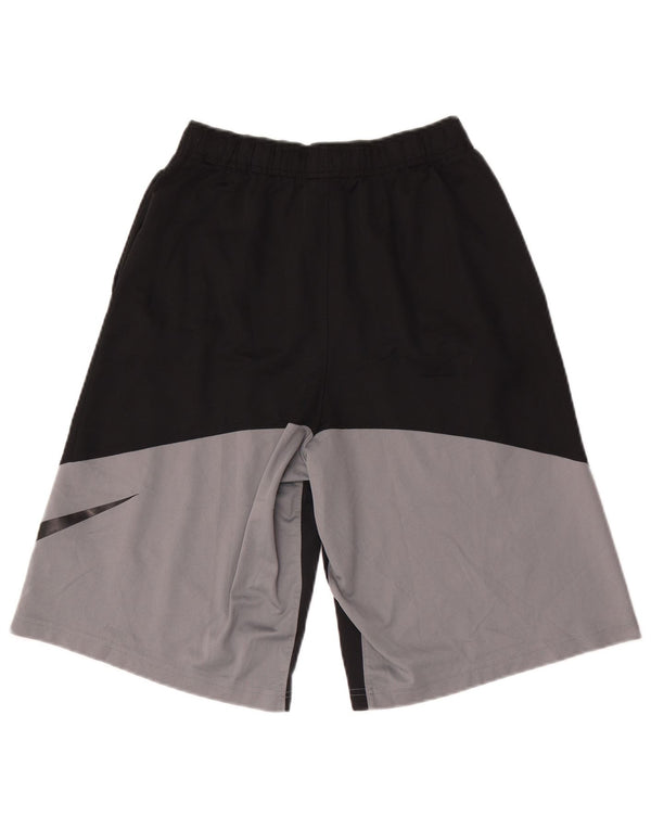 Pantaloni scurți sport Nike Dri Fit Graphic pentru băieți 13-14 ani XL, negru, color block