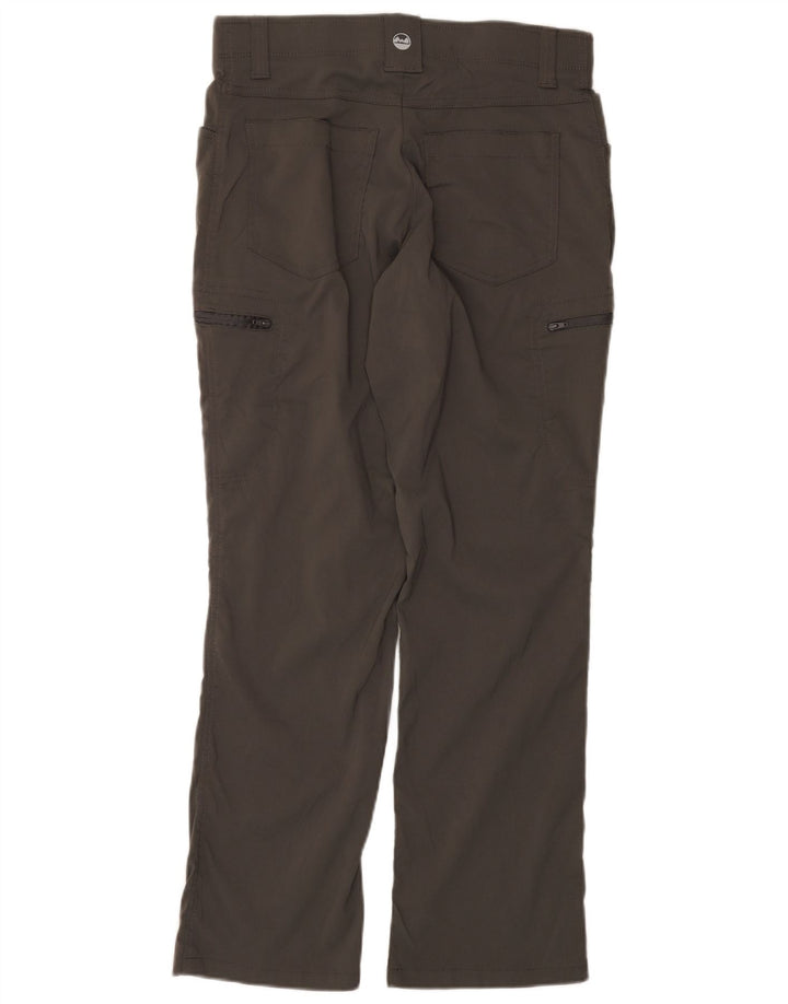 Pantaloni cargo drepti WRANGLER pentru femei W32 L30 nailon gri