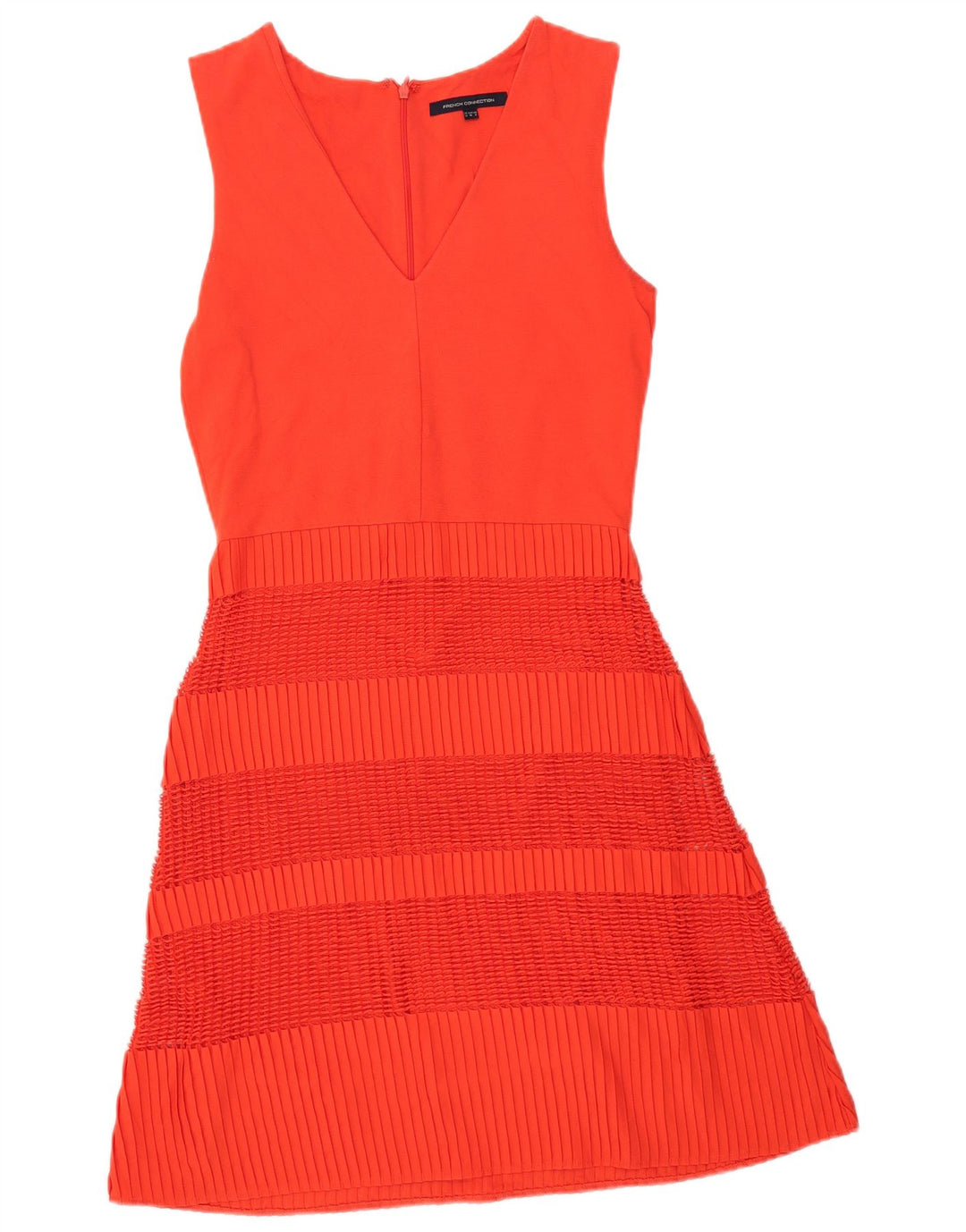 Rochie A-Line fără mâneci pentru femei French Connection UK 12 portocaliu mediu