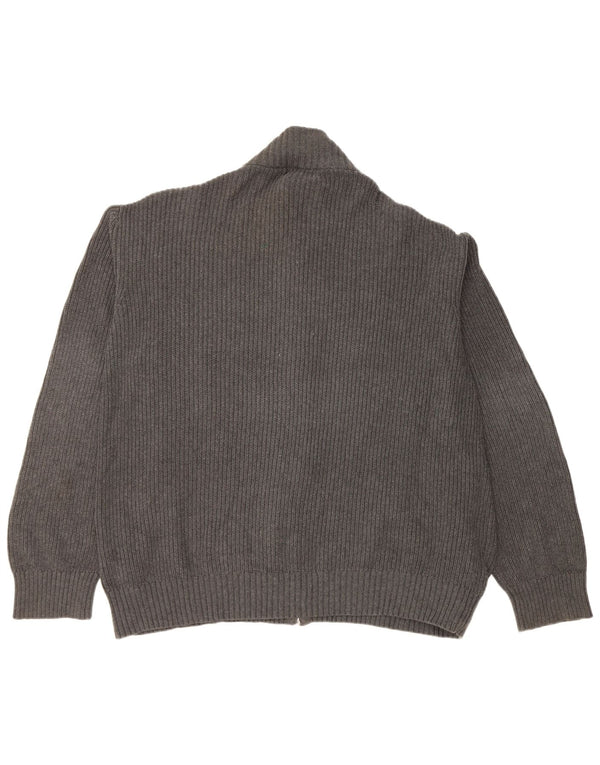 Pulover Cardigan Blue Harbour pentru bărbați Marks & Spencer, bumbac gri 2XL