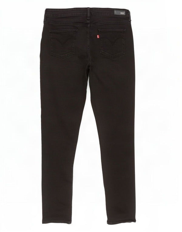 Blugi skinny cu talie modernă, ușor curbate, pentru femei Levi's, L30 L32, bumbac negru