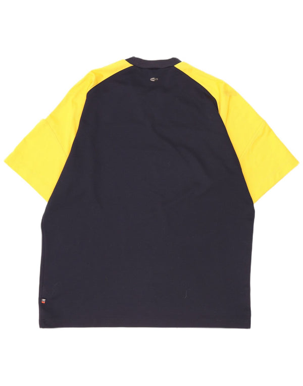 Tricou pentru bărbați Adidas Top UK 44/46 XL Bleumarin Colorblock