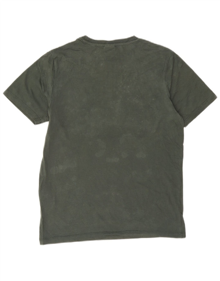 Tricou grafic Jack & Jones pentru bărbați Top din bumbac verde mediu