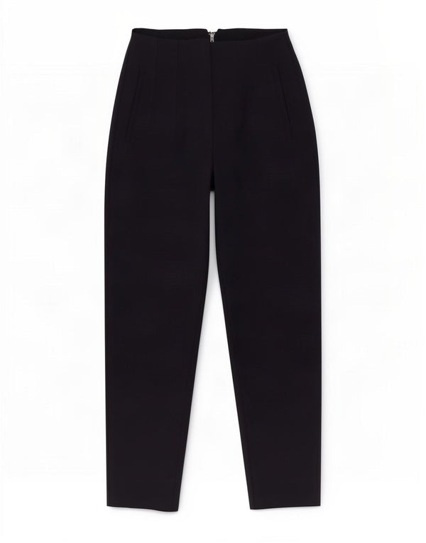 Pantaloni casual conici pentru femei cu talie înaltă Zara XS L24 L27 Bleumarin