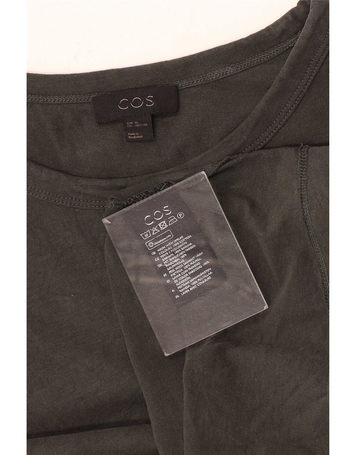 Tricou pentru bărbați Cos Top XL bumbac gri