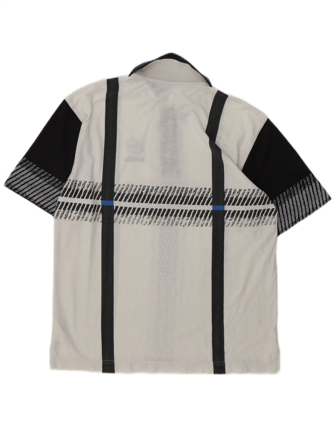 Tricou polo pentru bărbați Lotto, alb mediu, poliester bloc de culoare