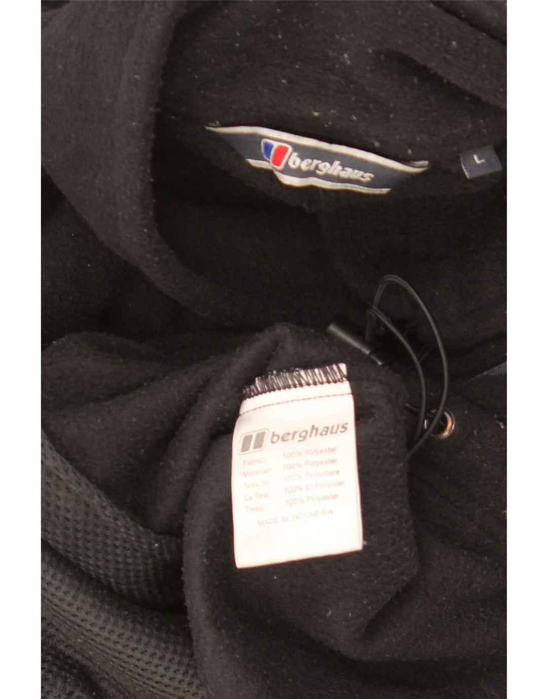 Jachetă din lână Berghaus pentru bărbați UK 40, mare, negru, poliester