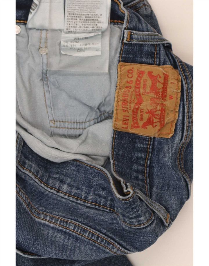 Blugi drepti pentru bărbați Levi's W31 L30 Bumbac albastru