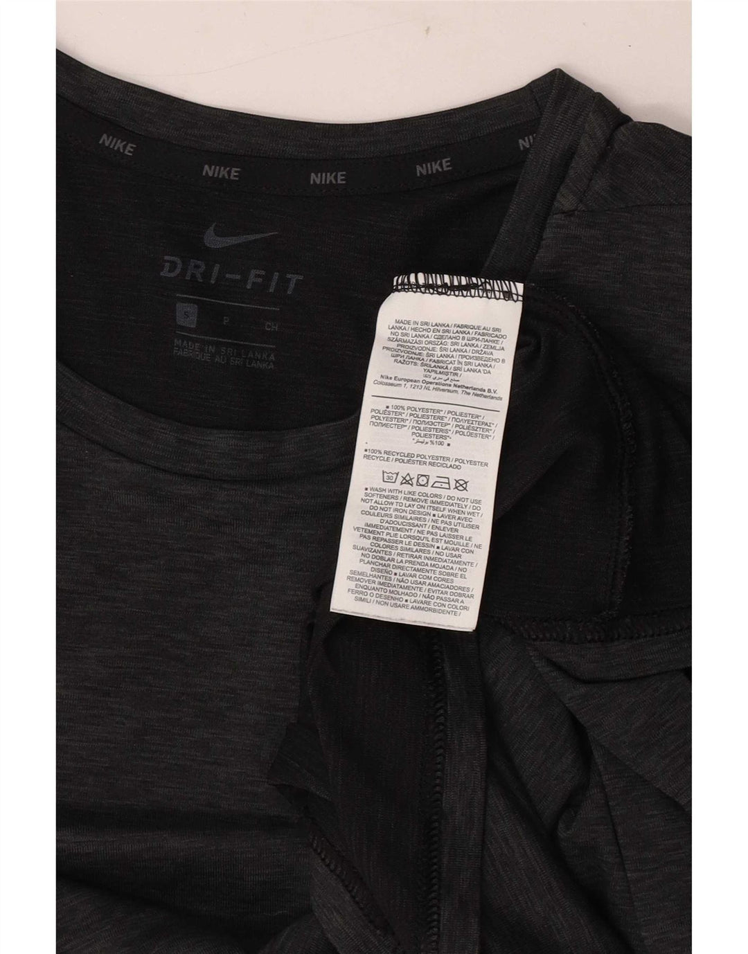 Tricou Nike Dri Fit pentru bărbați Top mic, gri, poliester