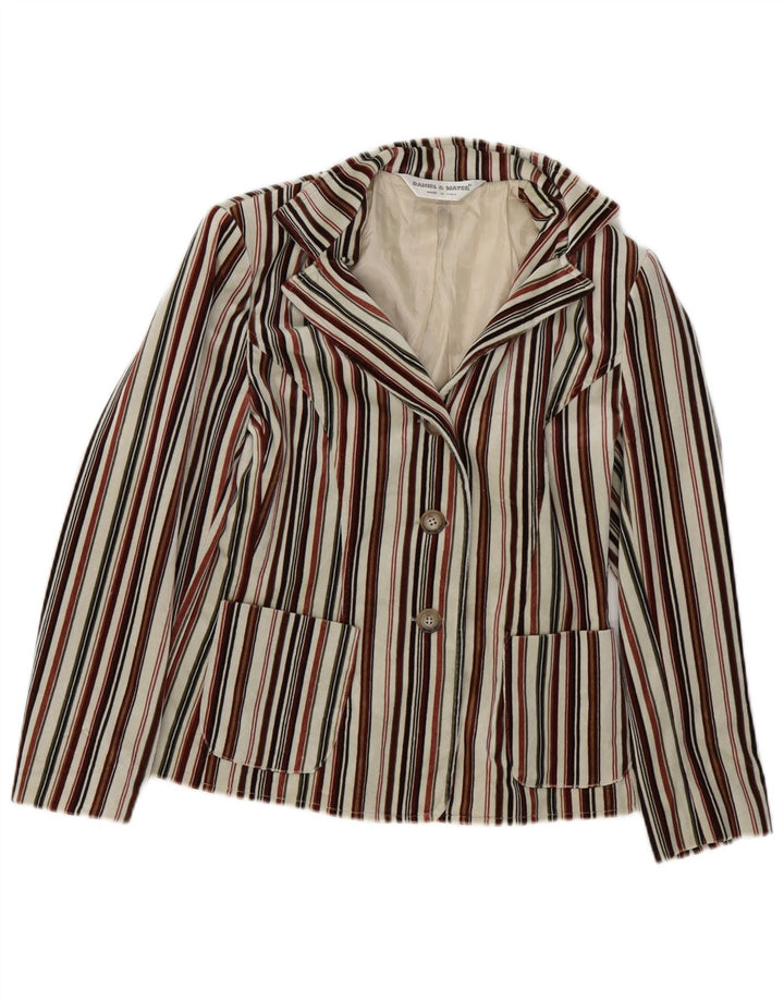 Daniel & Mayer Jachetă Blazer Femei IT 42 Mediu Multicolore Dungi