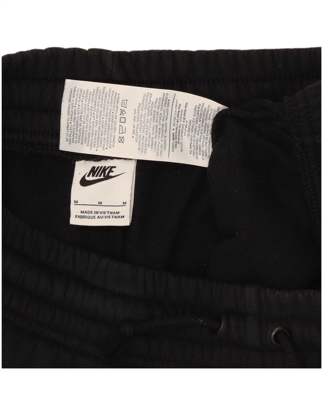 Pantaloni de trening Nike pentru bărbați Joggeri, bumbac mediu negru
