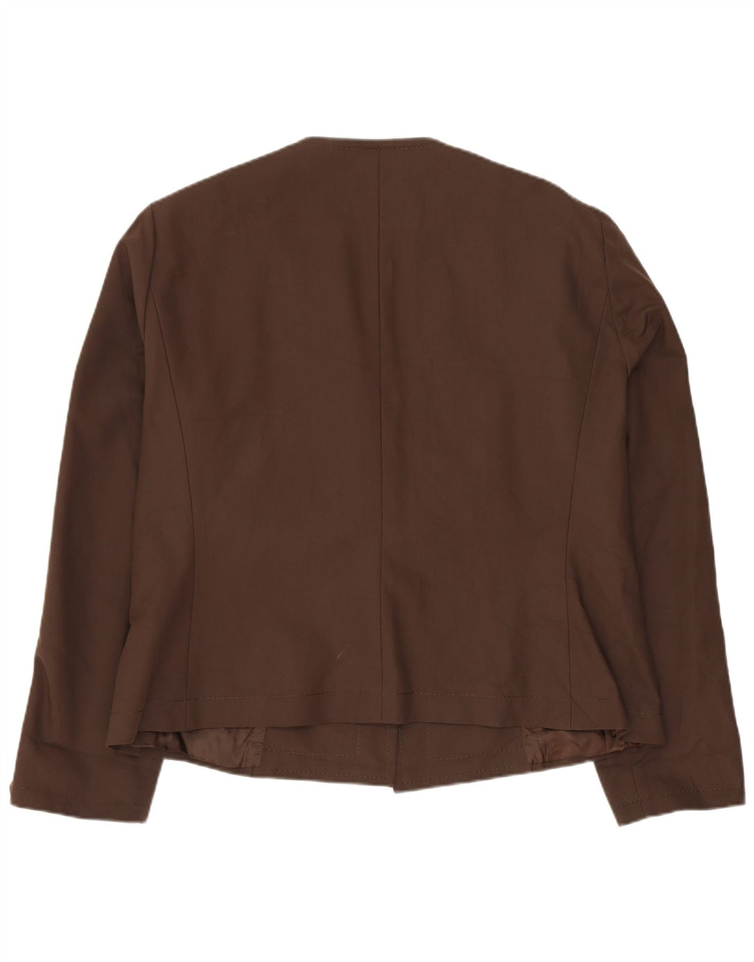 BARBARA B Jachetă Blazer deschisă pentru femei UK 18 XL bumbac maro