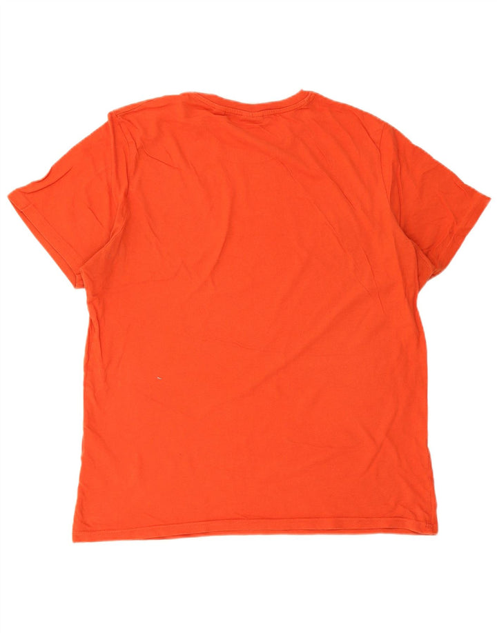 Tricou pentru bărbați JACK & JONES Top XL bumbac portocaliu