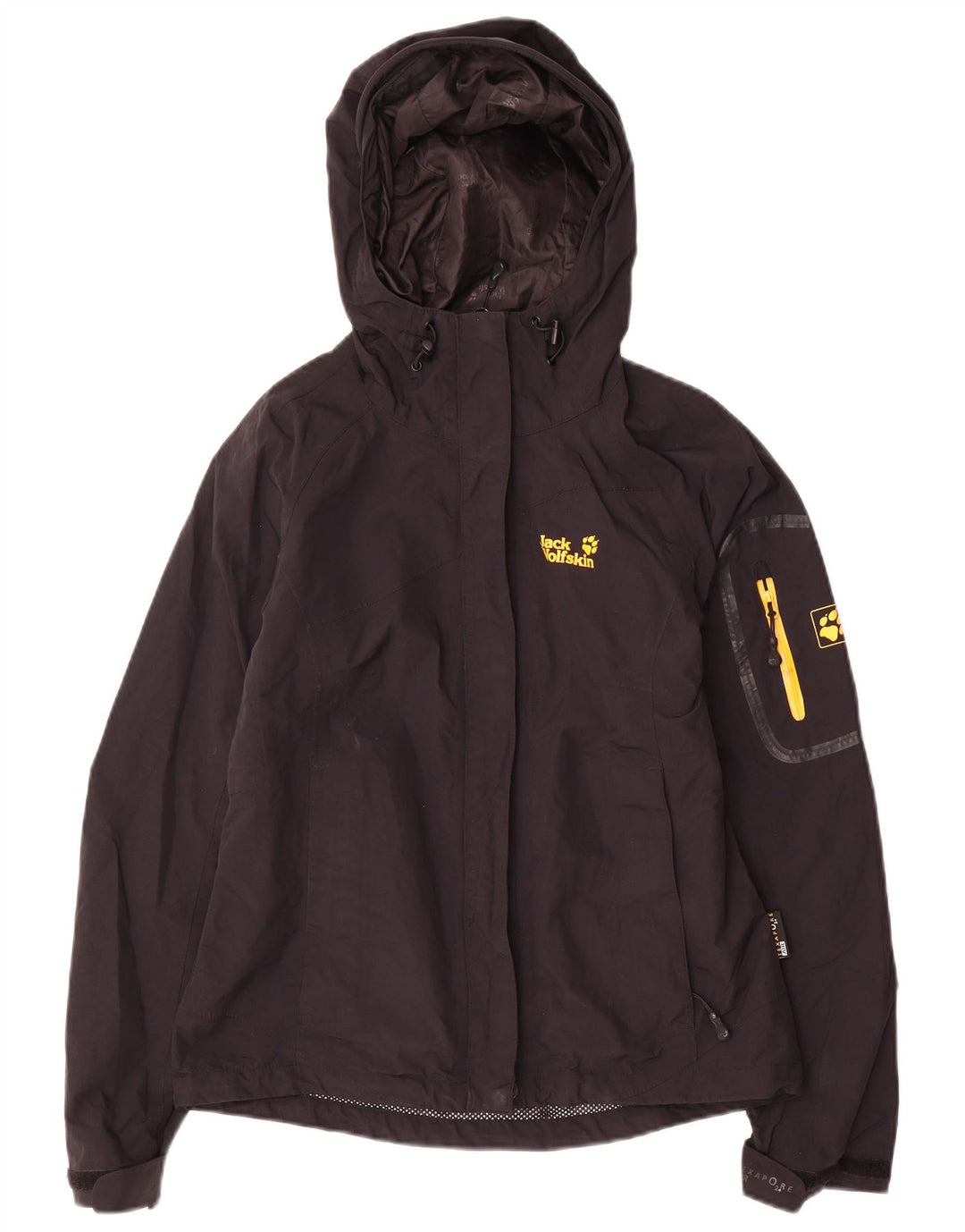 Jack Wolfskin Jachetă de ploaie cu glugă pentru femei UK 8 Small Poliamidă neagră
