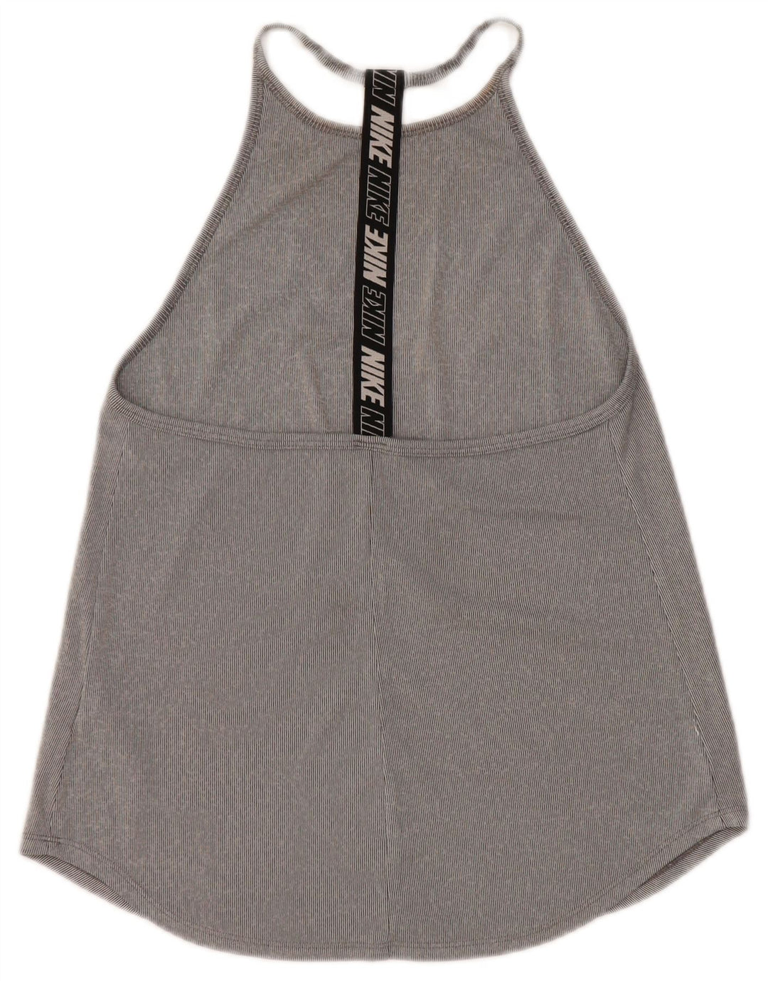 Top cu vestă grafică Nike Dri Fit pentru femei UK 8 Small, gri, poliester color bloc
