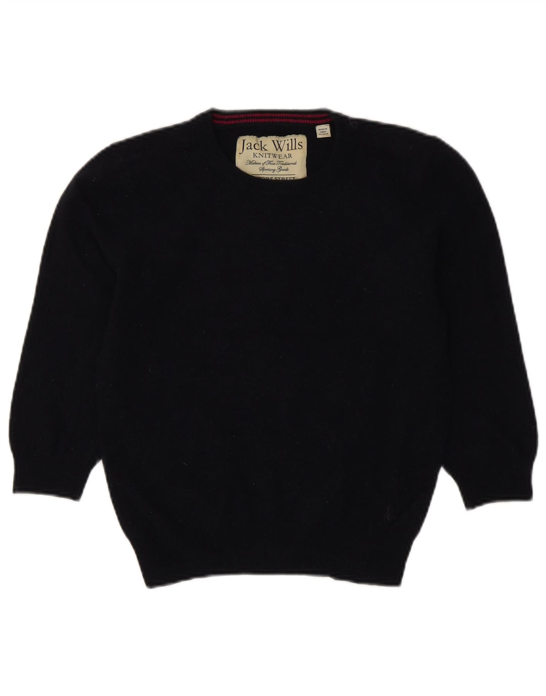 Pulover Jack Wills pentru femei Crop Crew Gate UK 12 Medium Bleumarin