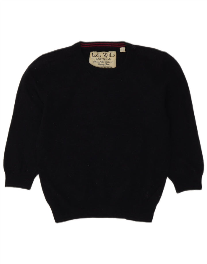 Pulover Jack Wills pentru femei Crop Crew Gate UK 12 Medium Bleumarin