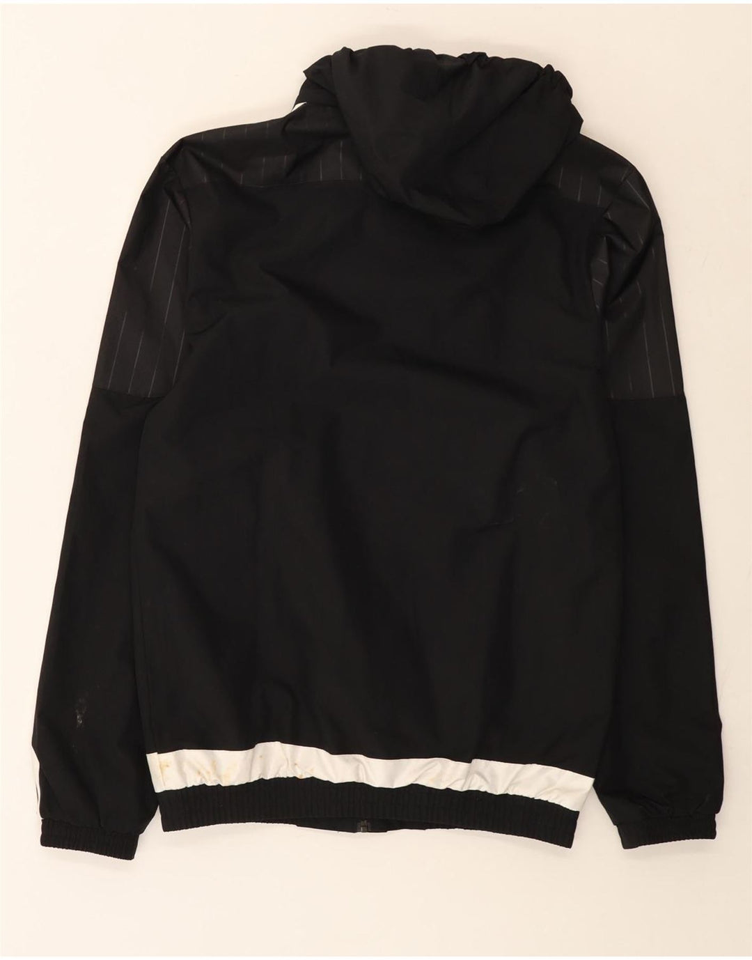 Jachetă de trening pentru bărbați Adidas cu glugă XS poliester negru
