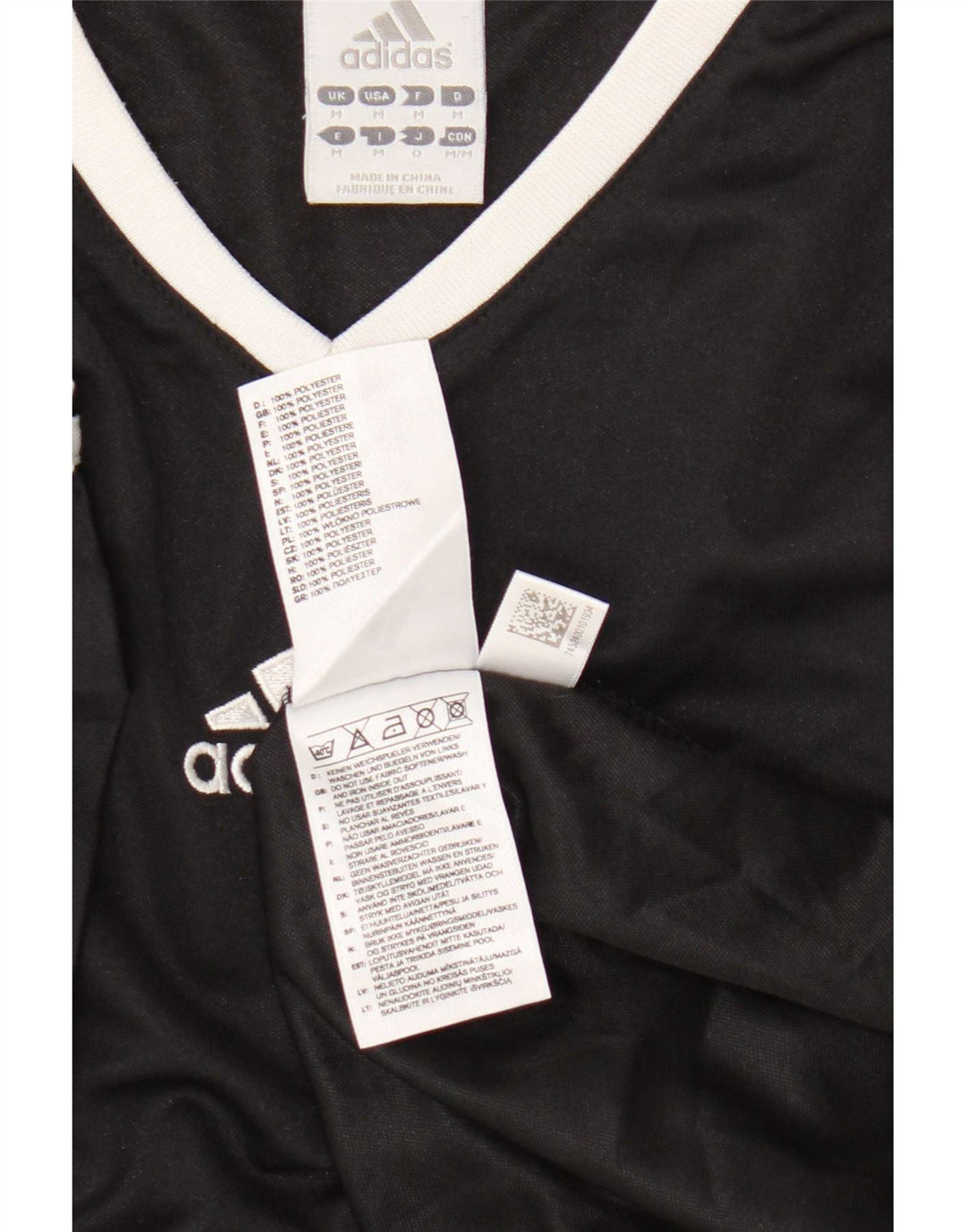 Tricou pentru bărbați Adidas Top Mediu Negru Poliester