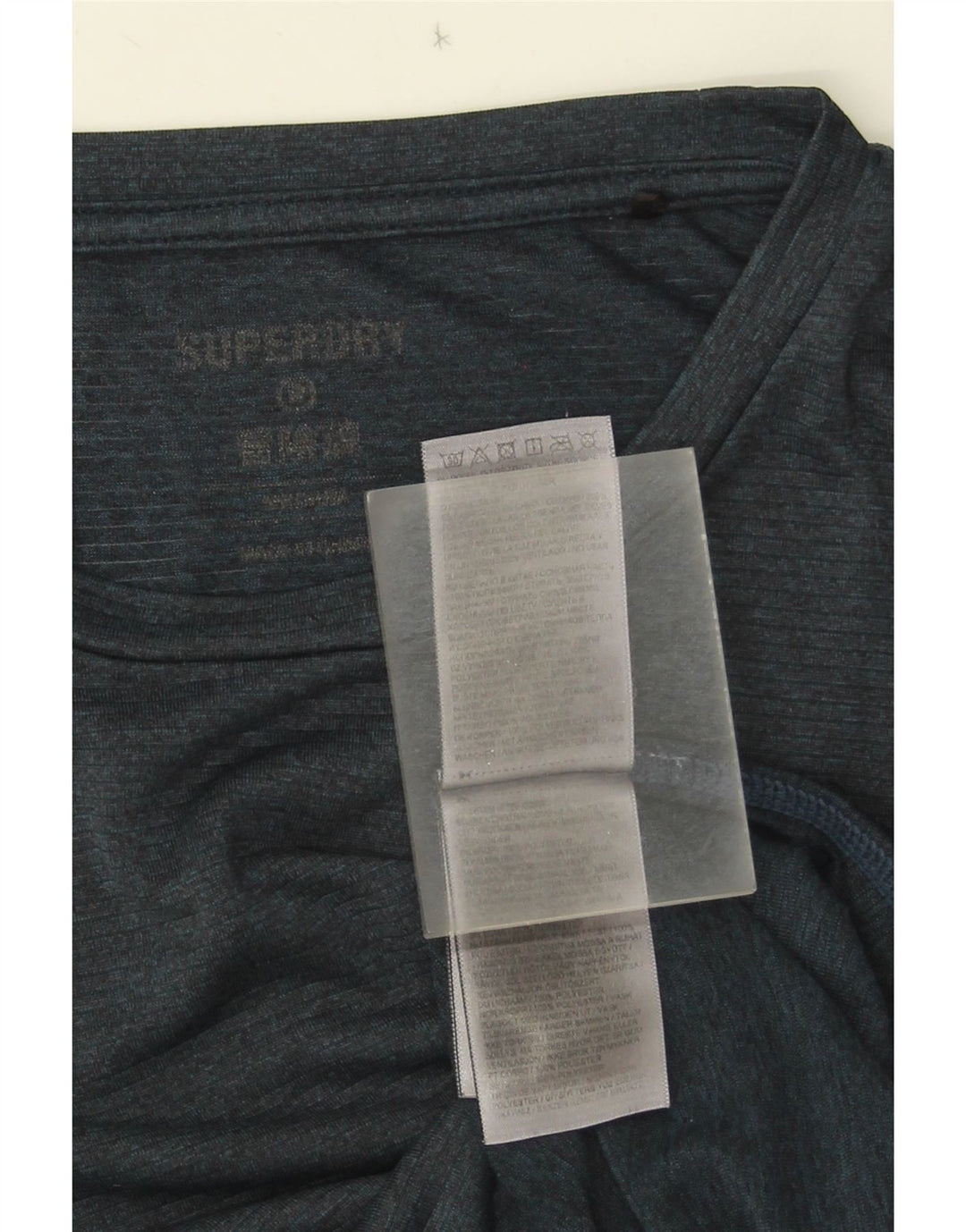 Tricou pentru bărbați Superdry Top Mediu Bleumarin Poliester