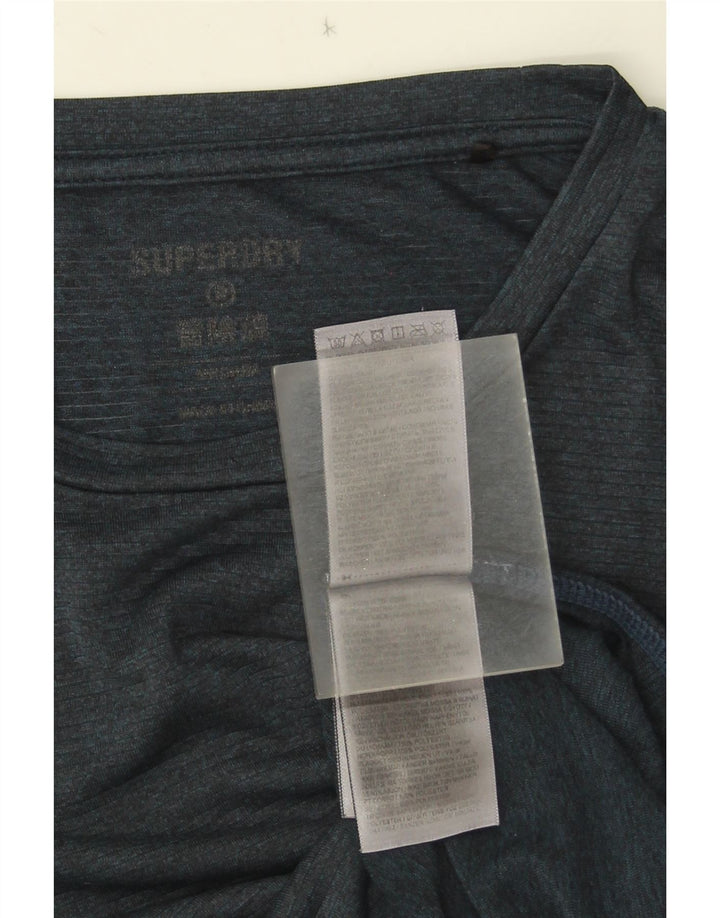 Tricou pentru bărbați Superdry Top Mediu Bleumarin Poliester