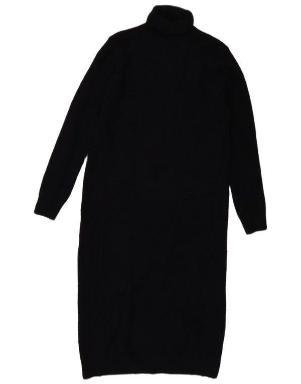 Rochie pulover cu mânecă lungă pentru femei Zara UK 14 Medium Negru Acrilic