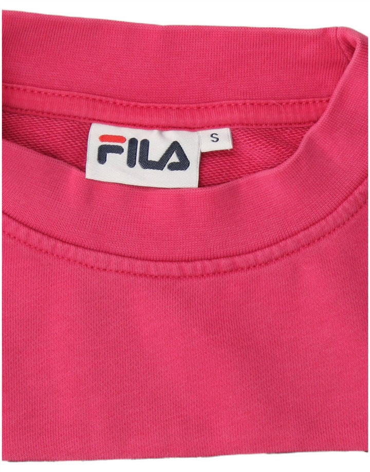 Pulover supradimensionat pentru femei FILA UK 10 Mic roz Colorblock