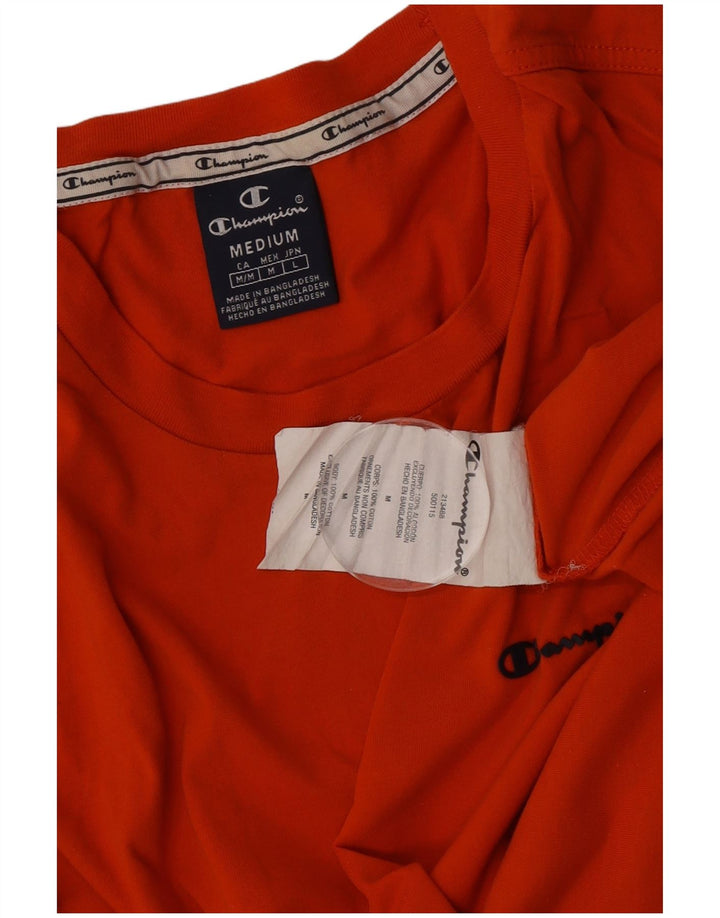Tricou pentru bărbați Champion Top din bumbac portocaliu mediu