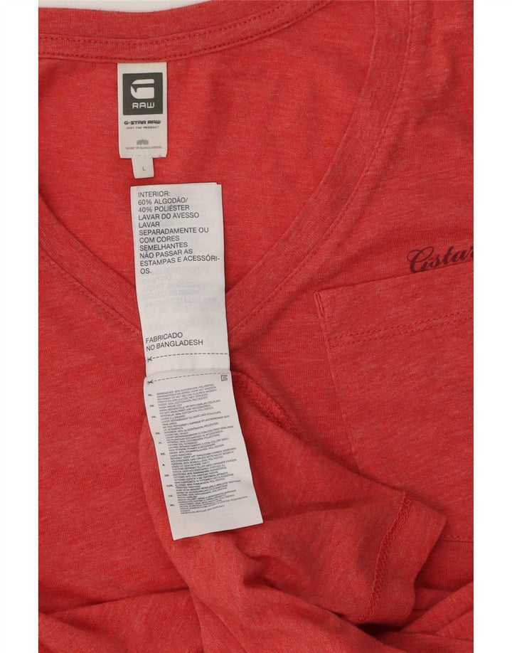 Tricou pentru bărbați G-Star Top mare bumbac roșu
