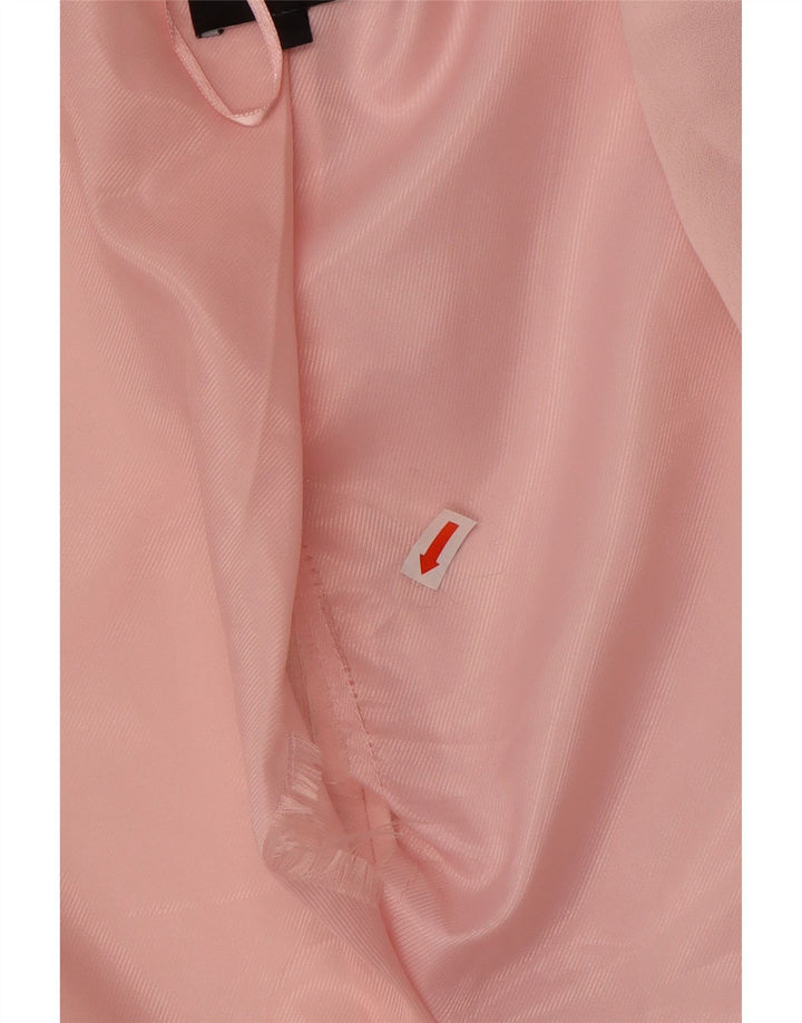 Blazer pentru femei Zara cu 2 nasturi, UK 10, poliester roz mic