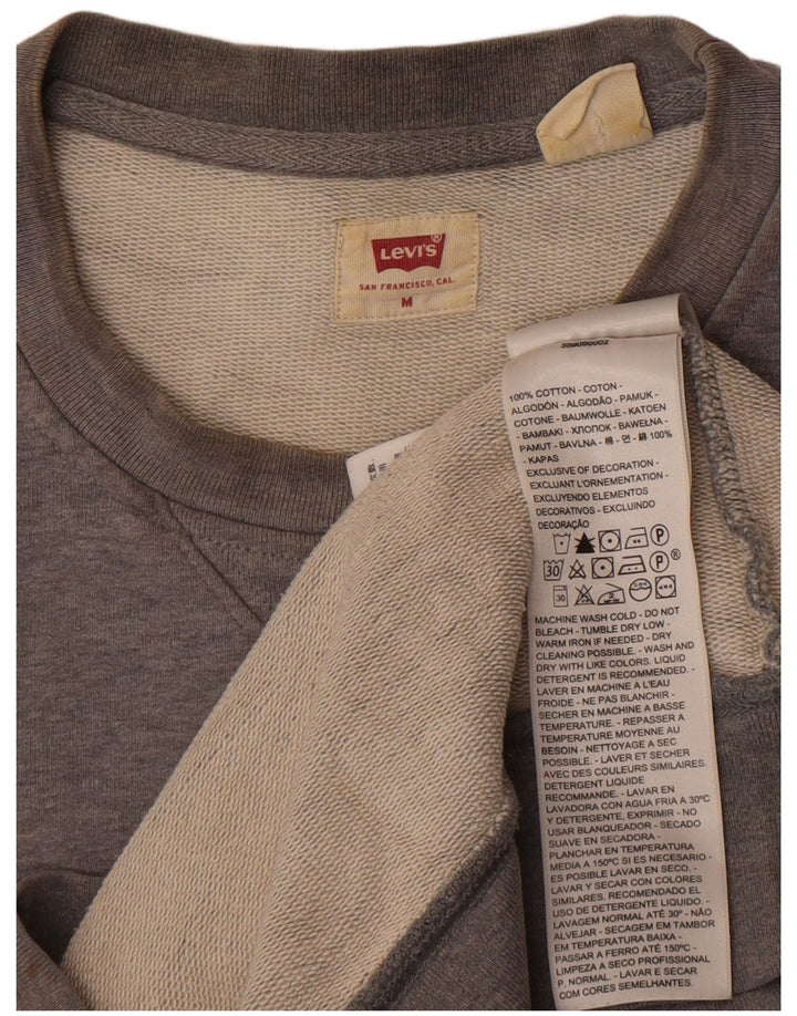Pulover Levi's pentru bărbați, bumbac, gri mediu
