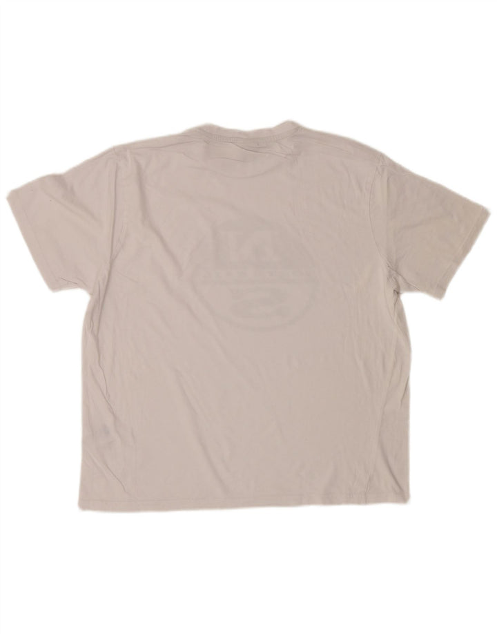 Tricou grafic North Sails pentru bărbați Top mare din bumbac alb