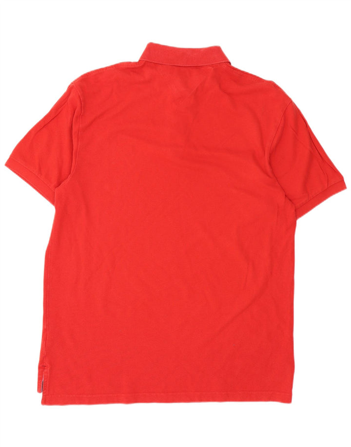 Tricou polo Tommy Hilfiger pentru bărbați, bumbac roșu mare