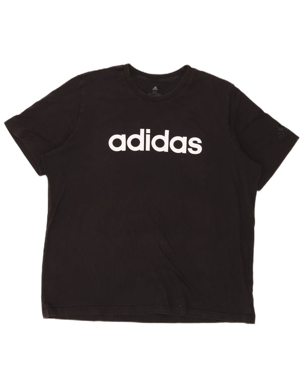 Tricou grafic Adidas pentru bărbați Top 2XL bumbac negru