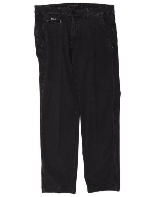 Pantaloni chino drepți pentru bărbați Harmont & Blaine IT 52 XL W38 L30 bleumarin