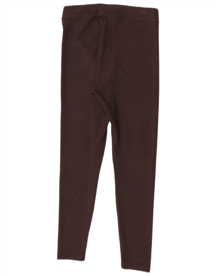 Leggings obișnuiți pentru femei Marks & Spencer UK 12 Poliester maro mediu