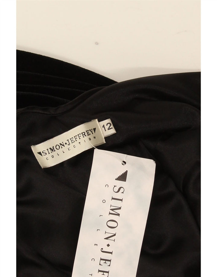 Rochie asimetrică fără mâneci pentru femei Simon Jeffrey UK 12 Medium Black