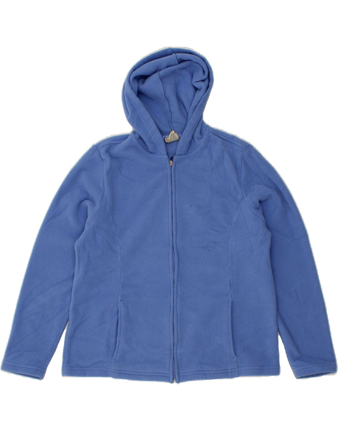 L.L.BEAN Womens Hooded Fleece Jacket UK 16 Large Blue Polyester Vintage L.L.Bean and Second-Hand L.L.Bean from Messina Hembry 