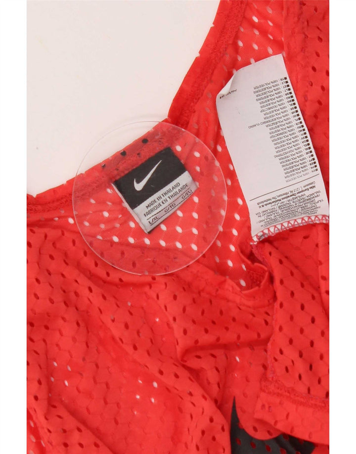 Top cu vestă grafică Nike pentru bărbați, mare, roșu, poliester